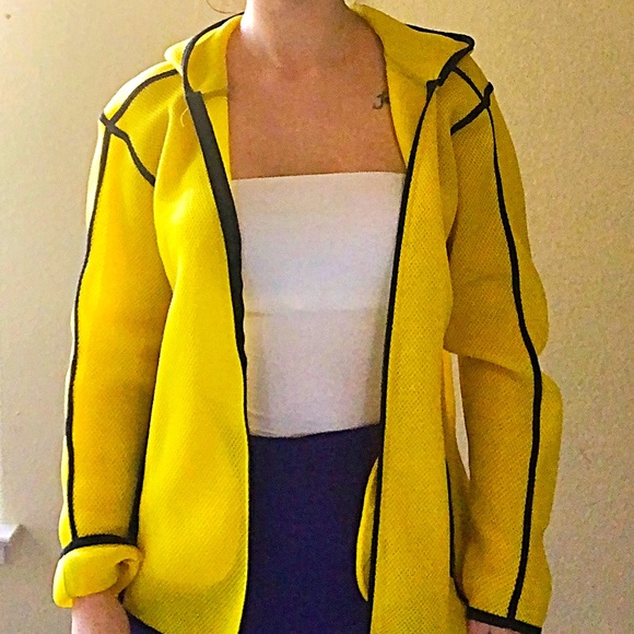 Zara sport yellow breathable jacket size M - Picture 6 of 7